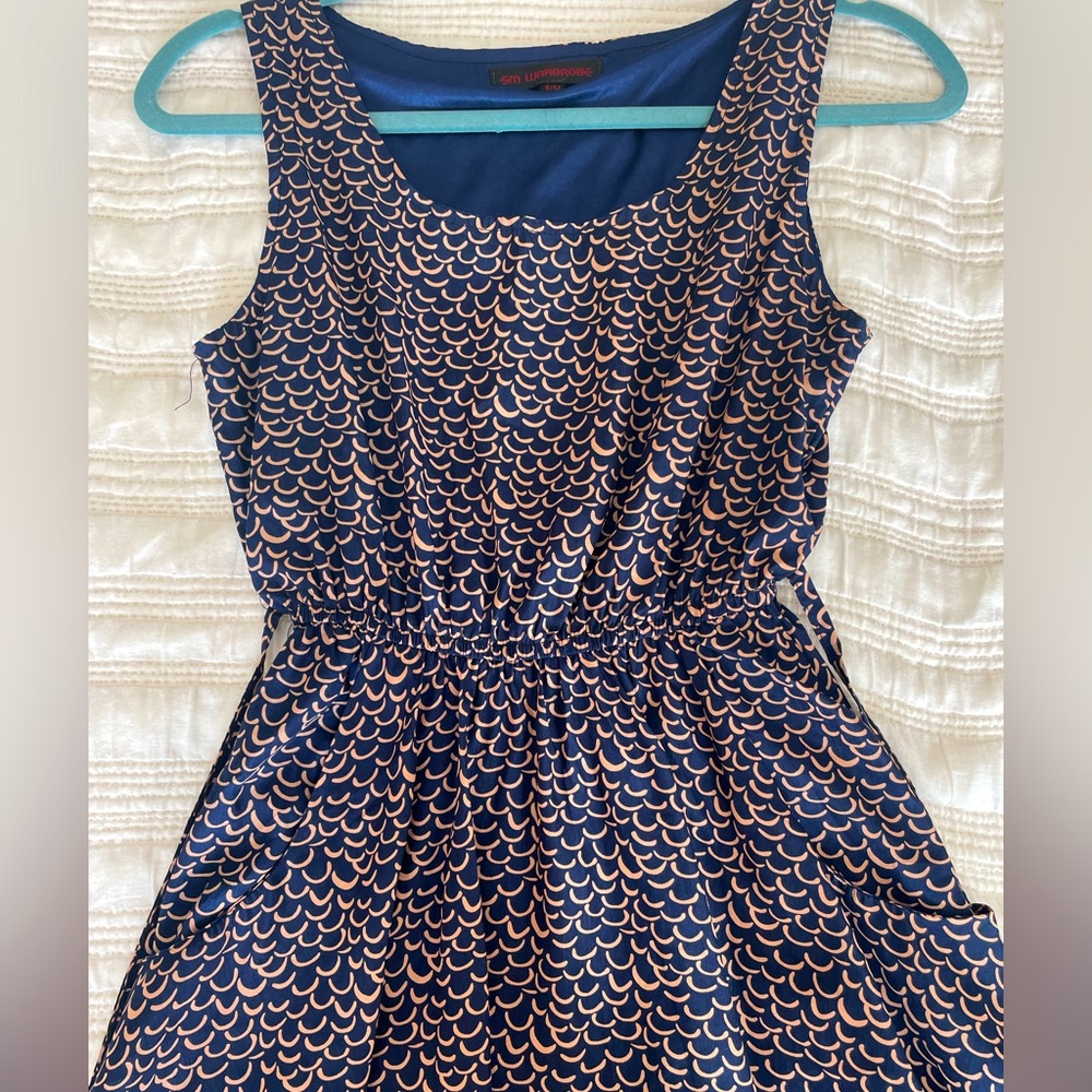 Mermaid scales print dress